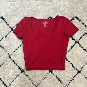 Red Hollister Baby Tee